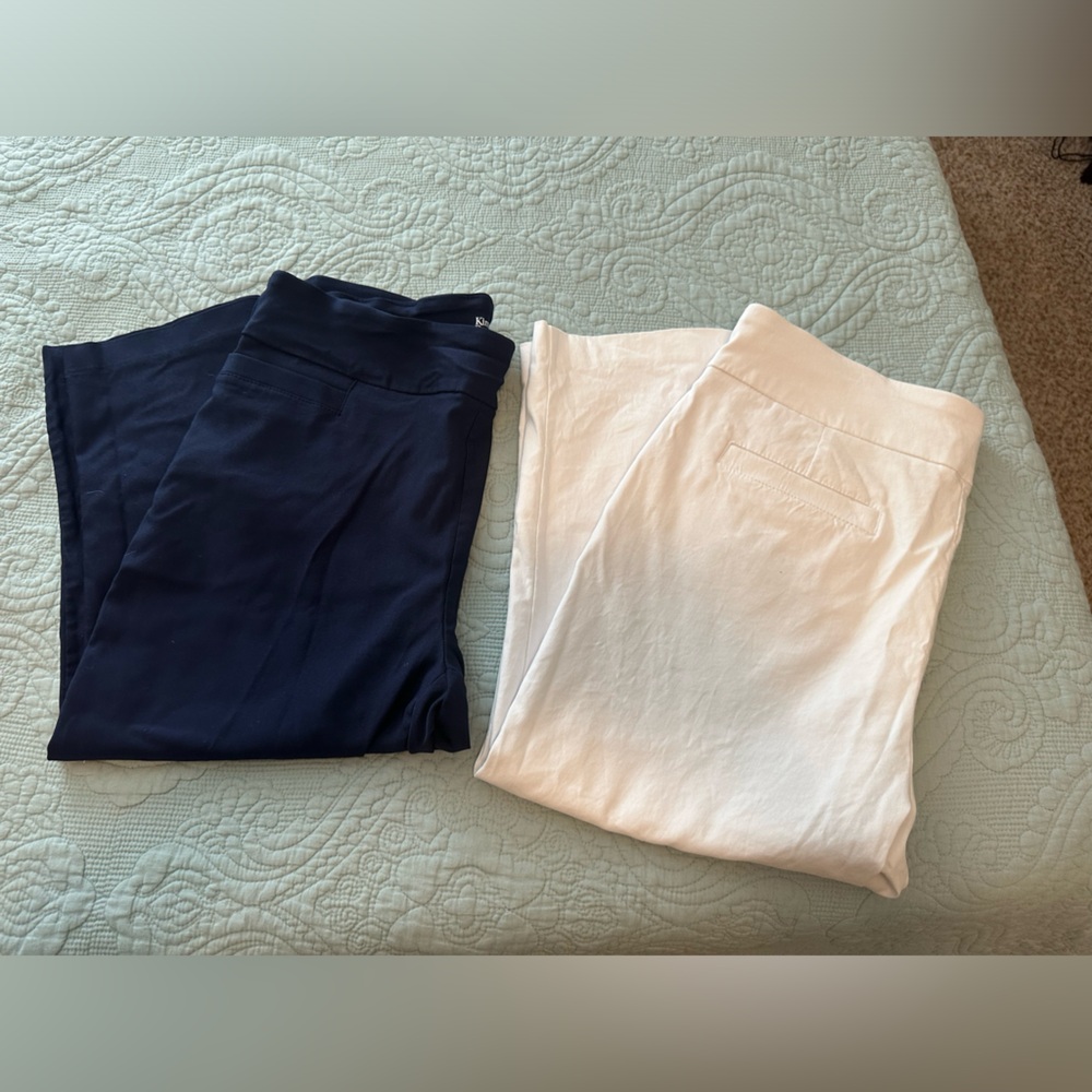 Bundle! 2 Pairs! Kim Rogers Tummy Control Capris Size 14